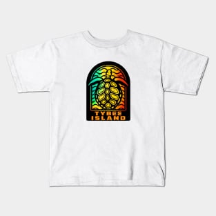 Tybee Island Georgia Sea Turtle GA Kids T-Shirt